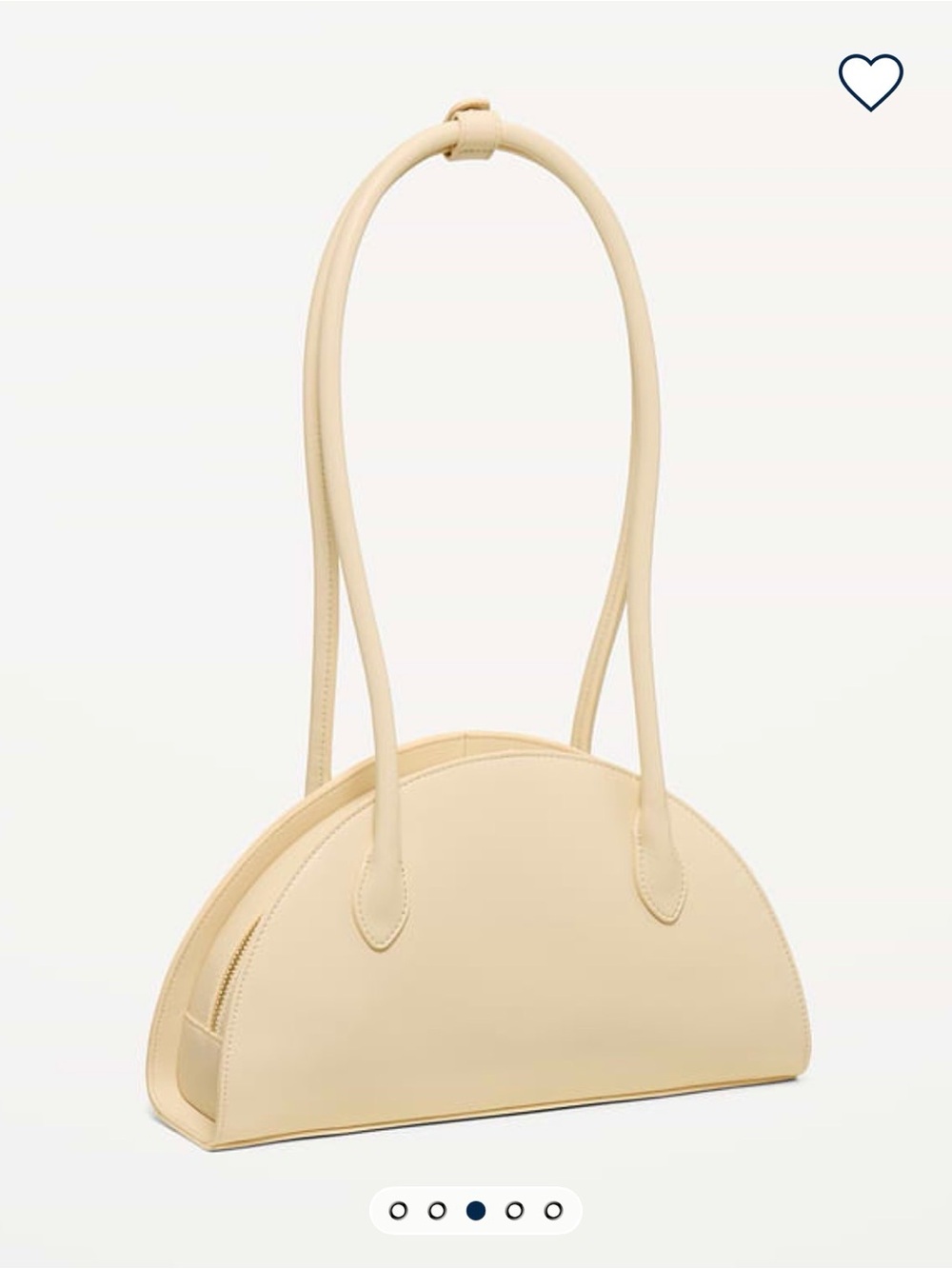 Old Navy East West Semi-Circle Shoulder Bag in Cool Almond